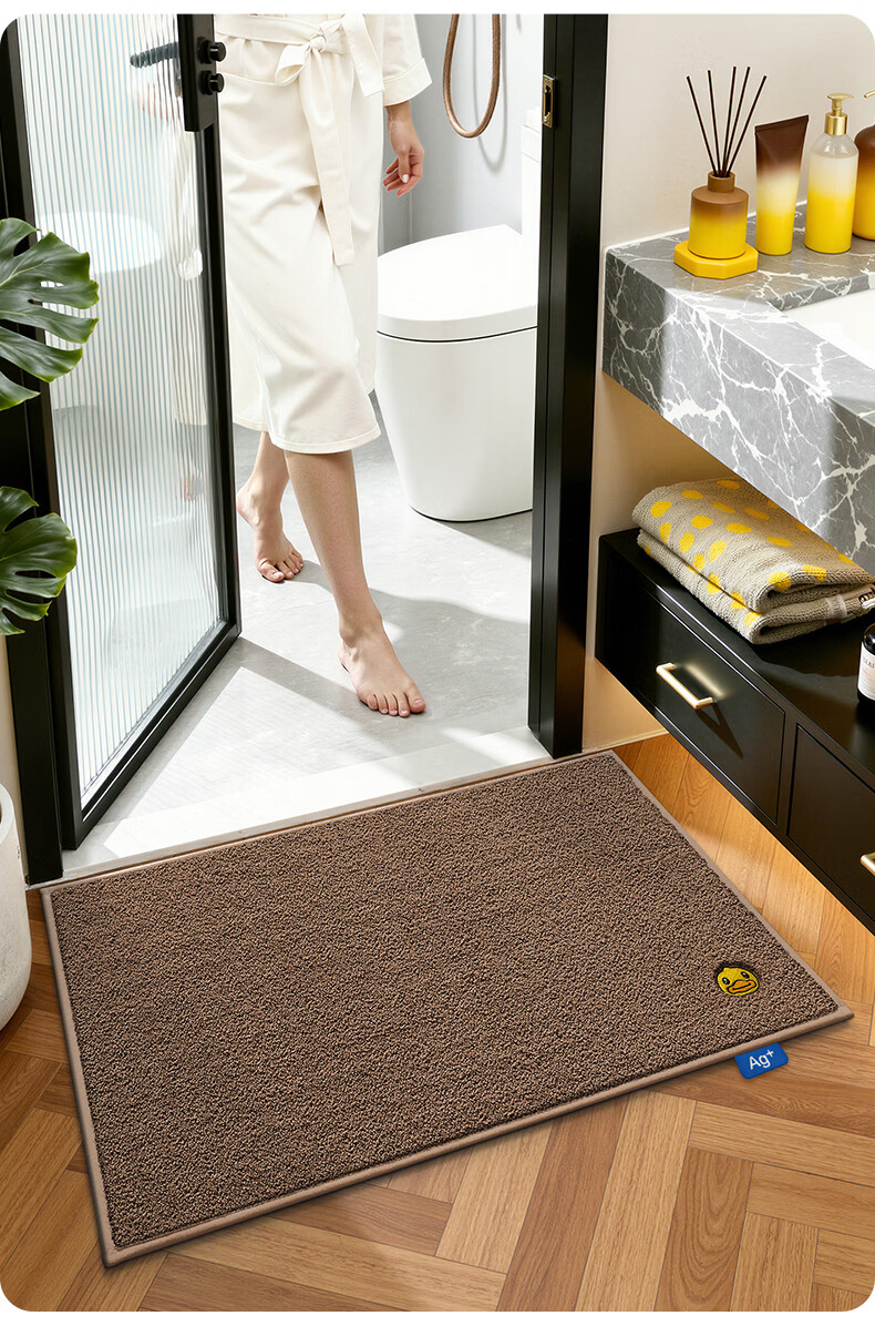 Da Jiang Little Yellow Duck Collaboration Bathroom Mat Non-Slip Absorbent Toilet Door Mat 45x70cm 7