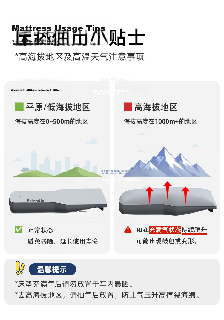 Havnby Anwen White Compatible with Xiaomi YU7 Car Inflatable Mattress Self-Driving Camping Reclining Mat Nap Sleeping Air Bed 22