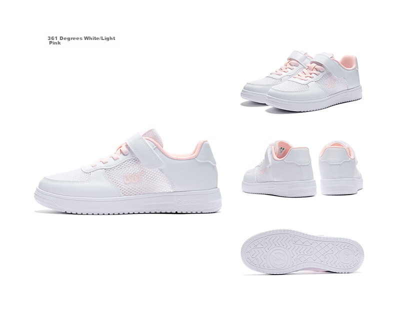 361° Kids Sports Shoes 2026 Summer Boys and Girls Breathable Mesh Sneakers White Size 38 18