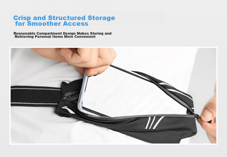 LI-NING Running Waist Pack Marathon Sports Phone Bag Unisex Invisible Cycling Ultra-Thin Outdoor Sports Morning and Night Running Gear 5