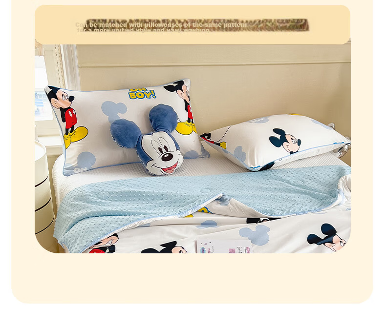 Disney Class A Knitted Cotton Dot Quilt Summer Cooling Blanket Air Conditioning Quilt Home Summer Quilt Machine Washable Thin Quilt for Naked Sleep Summer 21