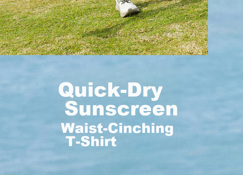 Peak Quick-Dry Short Sleeve Women's Summer Loose Breathable Sun Protection Waist-Cinching Casual T-Shirt Outdoor Sports Running Shirt DF662142 6