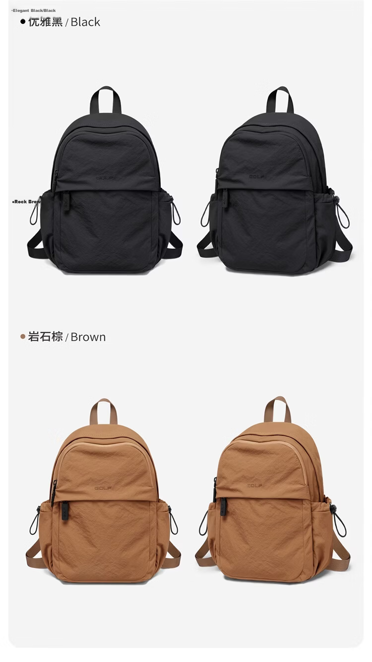 GOLF Lightweight Foldable Chest Bag Convertible Small Backpack for Women Outdoor Casual Shoulder Bag Sports Cycling Crossbody Commuter Bag 19