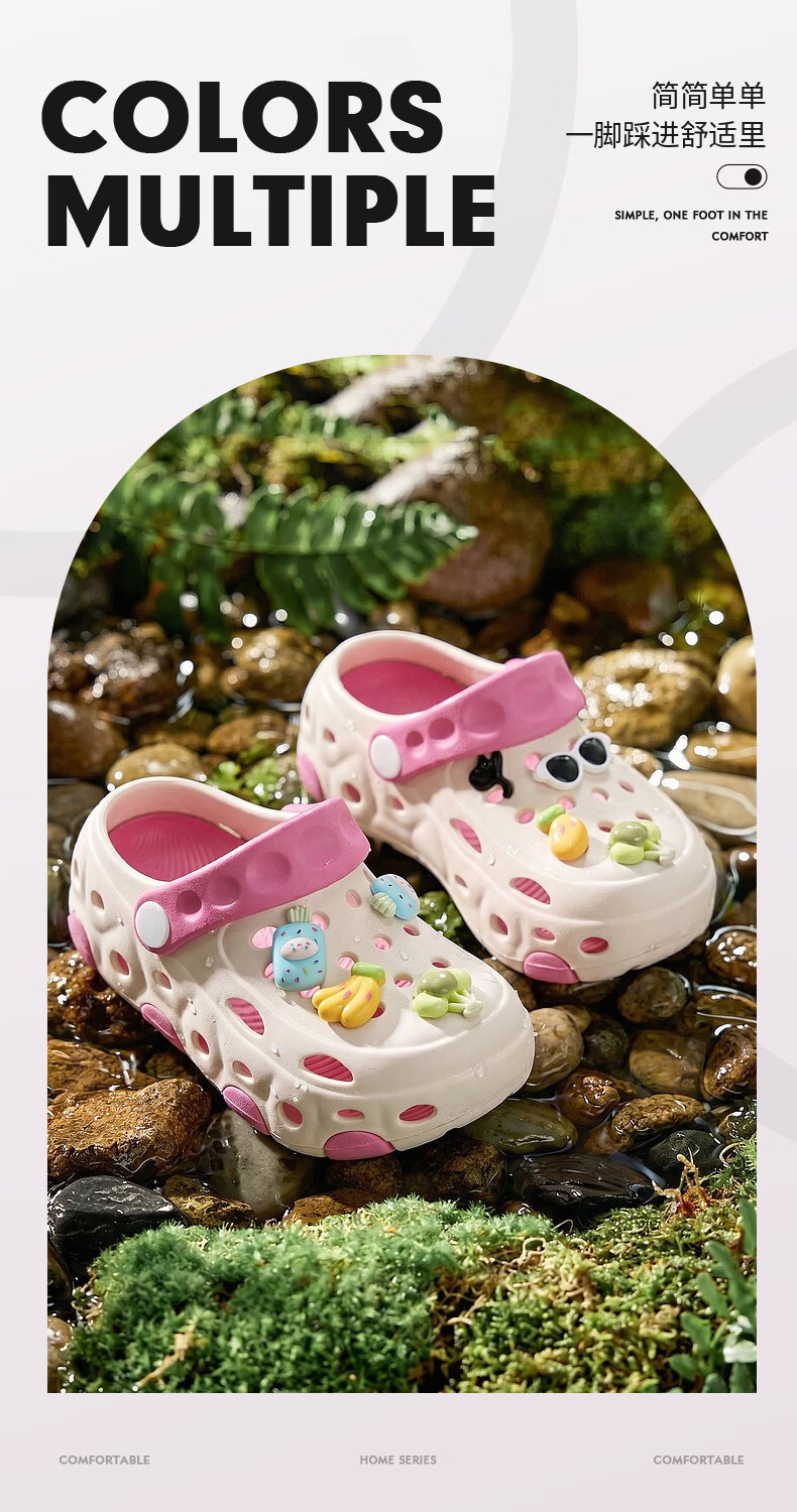 YUZHAOLIN Kids Clog Shoes Boys Girls Lightweight Closed-Toe Sandals for Students 1