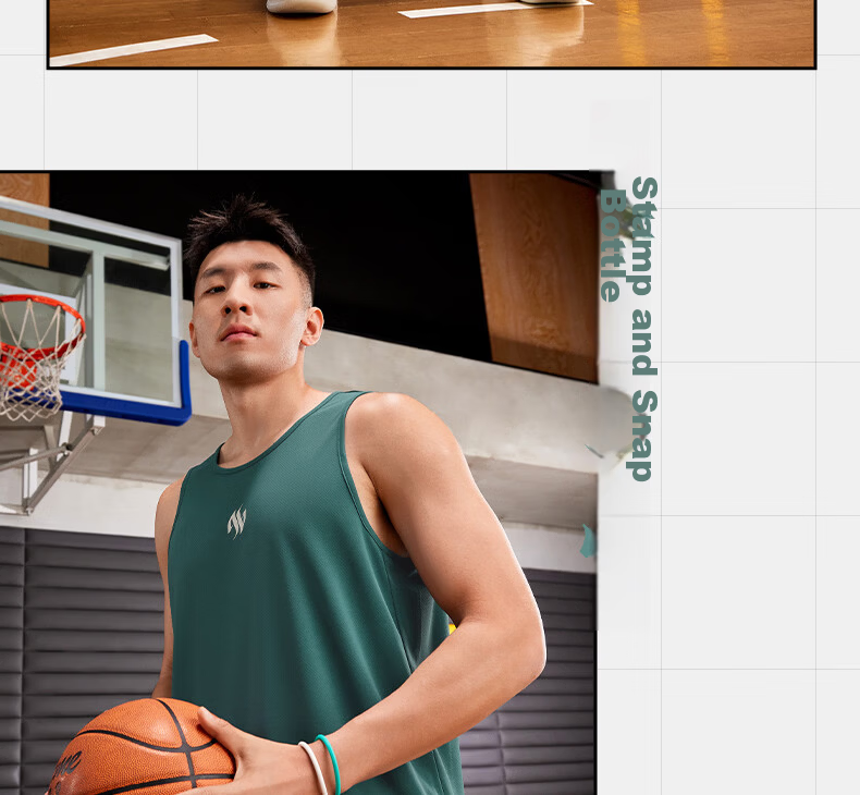 361° Men's AG Spring Summer Sleeveless Quick-Dry Sports Vest Casual Basketball Running Fitness Shirt 652621503-3 21