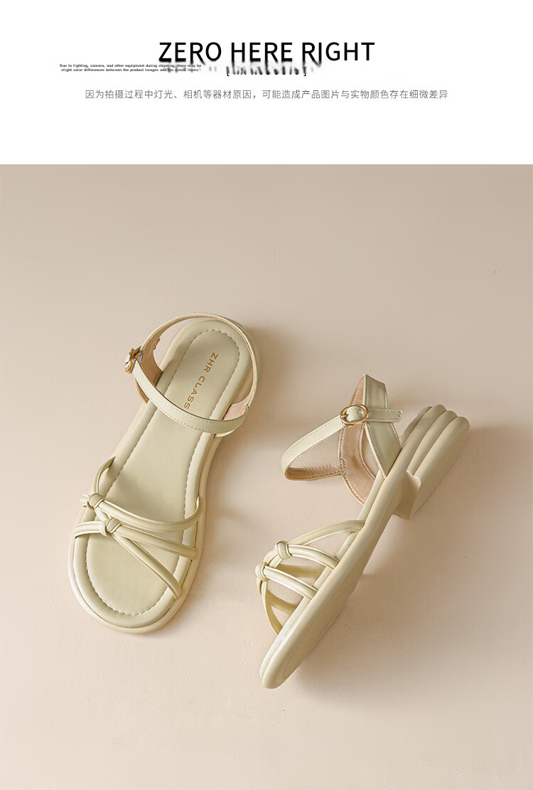 ZHR Women's Flat Sandals 2026 New Summer Non-Slip Casual Shoes AY337 Yellow Size 38 18