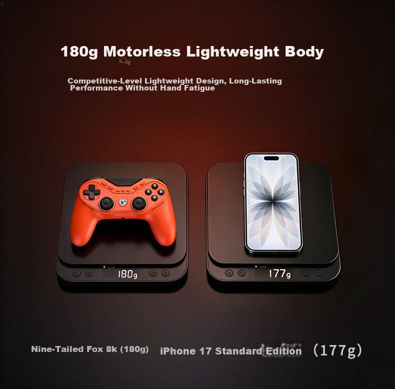 Gaisel Little Chicken Nine-Tailed Fox Microsoft Licensed Xbox Wired Symmetrical Game Controller TMR Joystick Dual Trigger for PC Steam 12