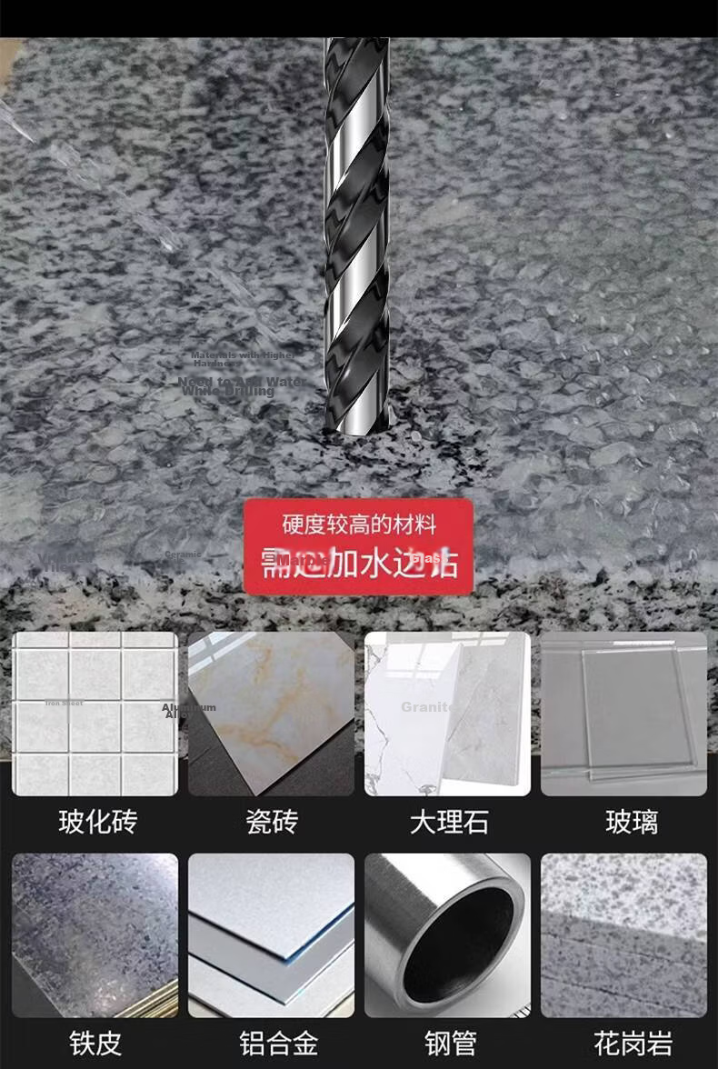 Fang Da Wang Alloy Ceramic Drill Bit Set for Tile and Concrete Drilling Sharp Drill Bits [6mm] 5 Pieces 6