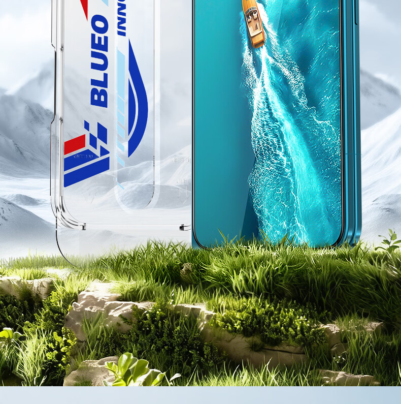 BLUEO Original Clear+ New Space Capsule Screen Protector for VIVO X300 Ultra - Anti-Static, Shockproof, Dust-Free Tempered Glass Film 3