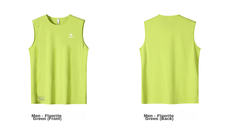 CAMEL Quick-Dry Sports Vest Men Running Basketball Training Sleeveless T-Shirt C16BAYL6005 Phantom Black XXL 9