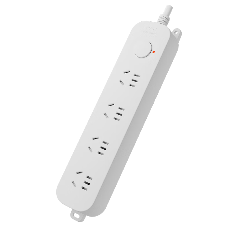 Deli 3C Certified National Standard Safety Power Strip Extension Cord with Master Switch, 4 Outlets, 3 Meters