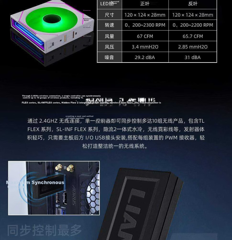 LIANLI SL INF FLEX 5th Gen Modular Fan Unbounded Edition Single Unit/120mm Black Standard Blade 20