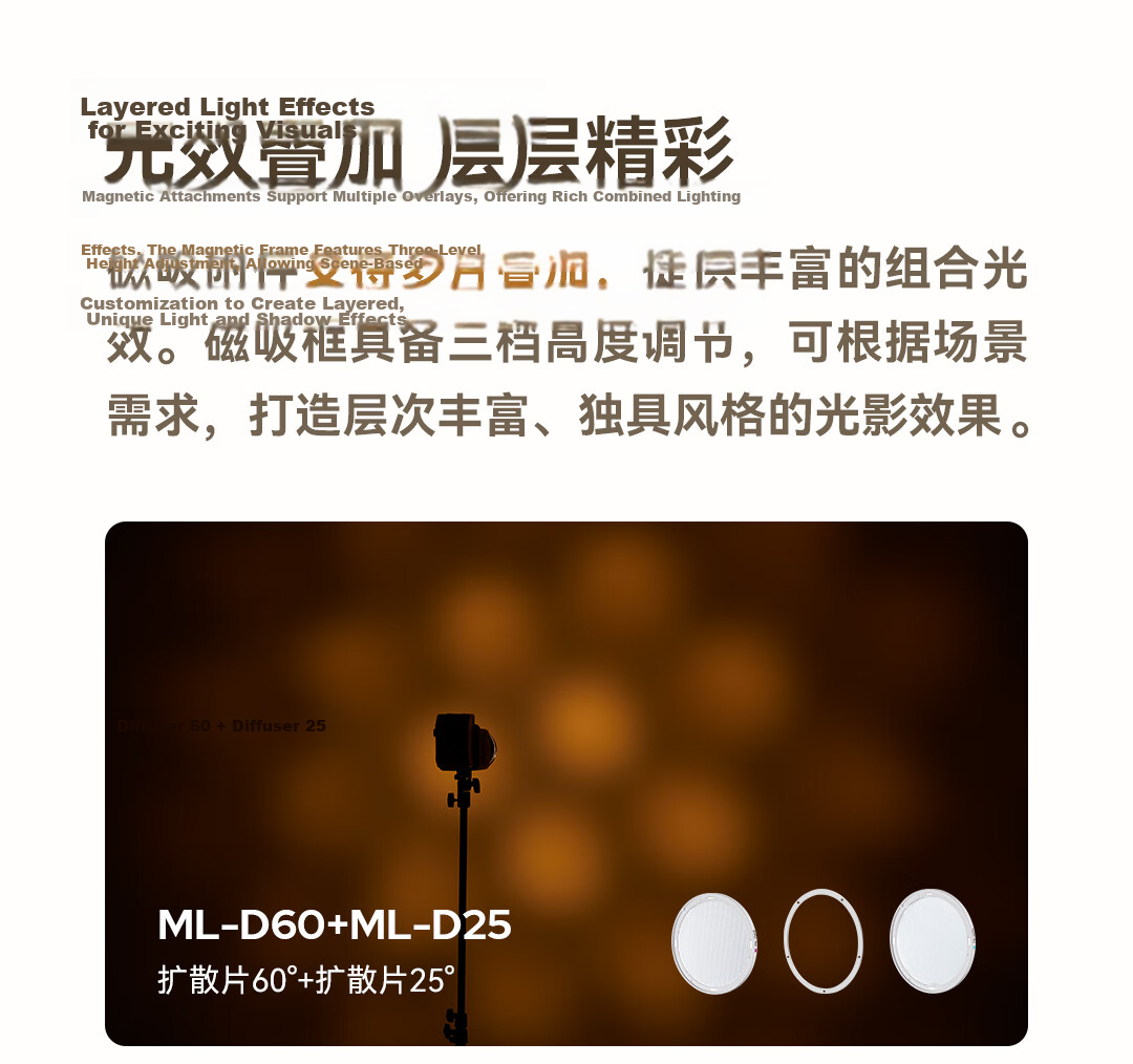 Godox ML150BI Bi-Color Adjustable Portable Night Photography Portrait Fill Light Outdoor Control Film Video Camera Light ML150BI [Battery Not Included] 8
