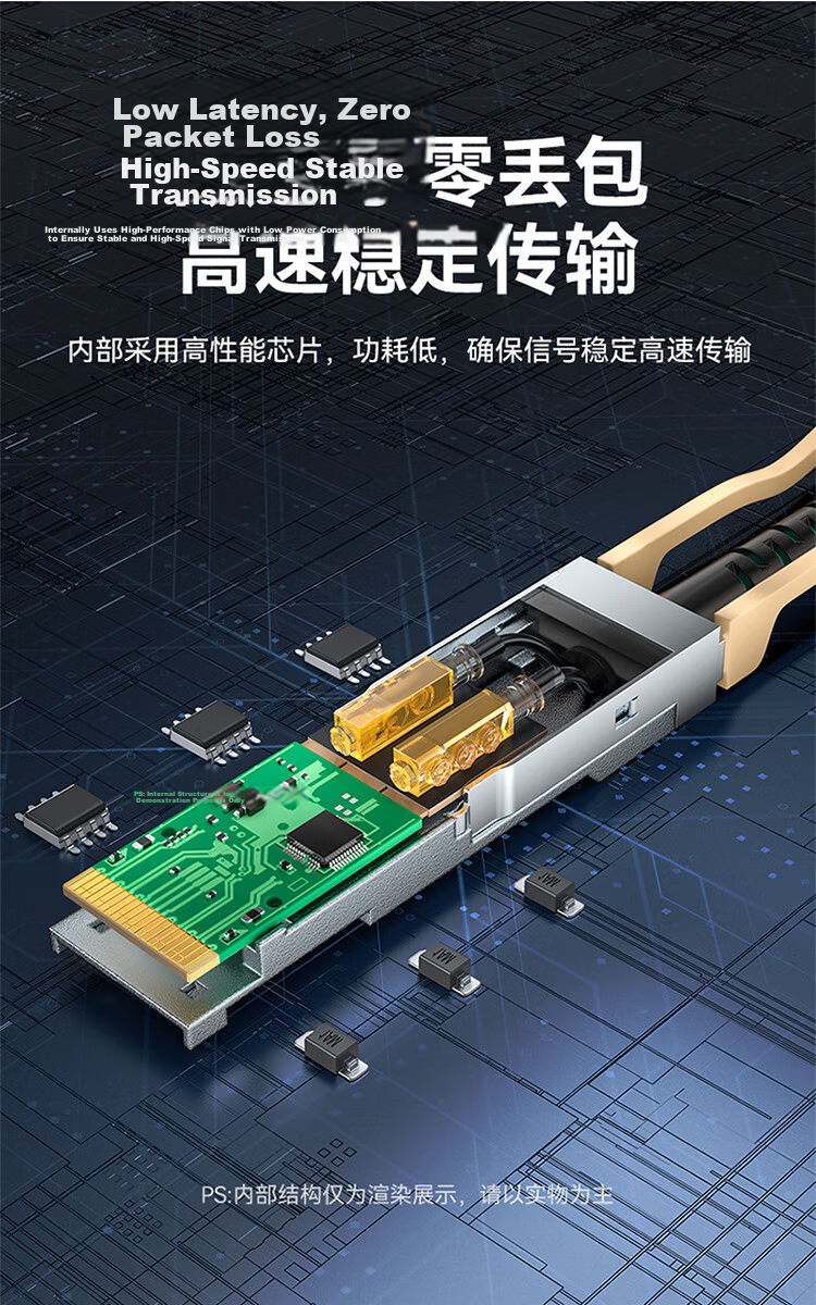 Sanze 40G QSFP+ AOC Active Optical Cable QSFP+ to QSFP+ High-Speed Direct Attach Fiber Compatible with Huawei H3C Cisco Switch 5m AOC-40G-05 3