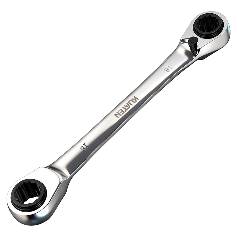 Kuanteng Industrial Grade Quick Ratchet Professional Wrench Extended 4-in-1 Double-Head Bidirectional 8-in-1 Labor-Saving Wrench