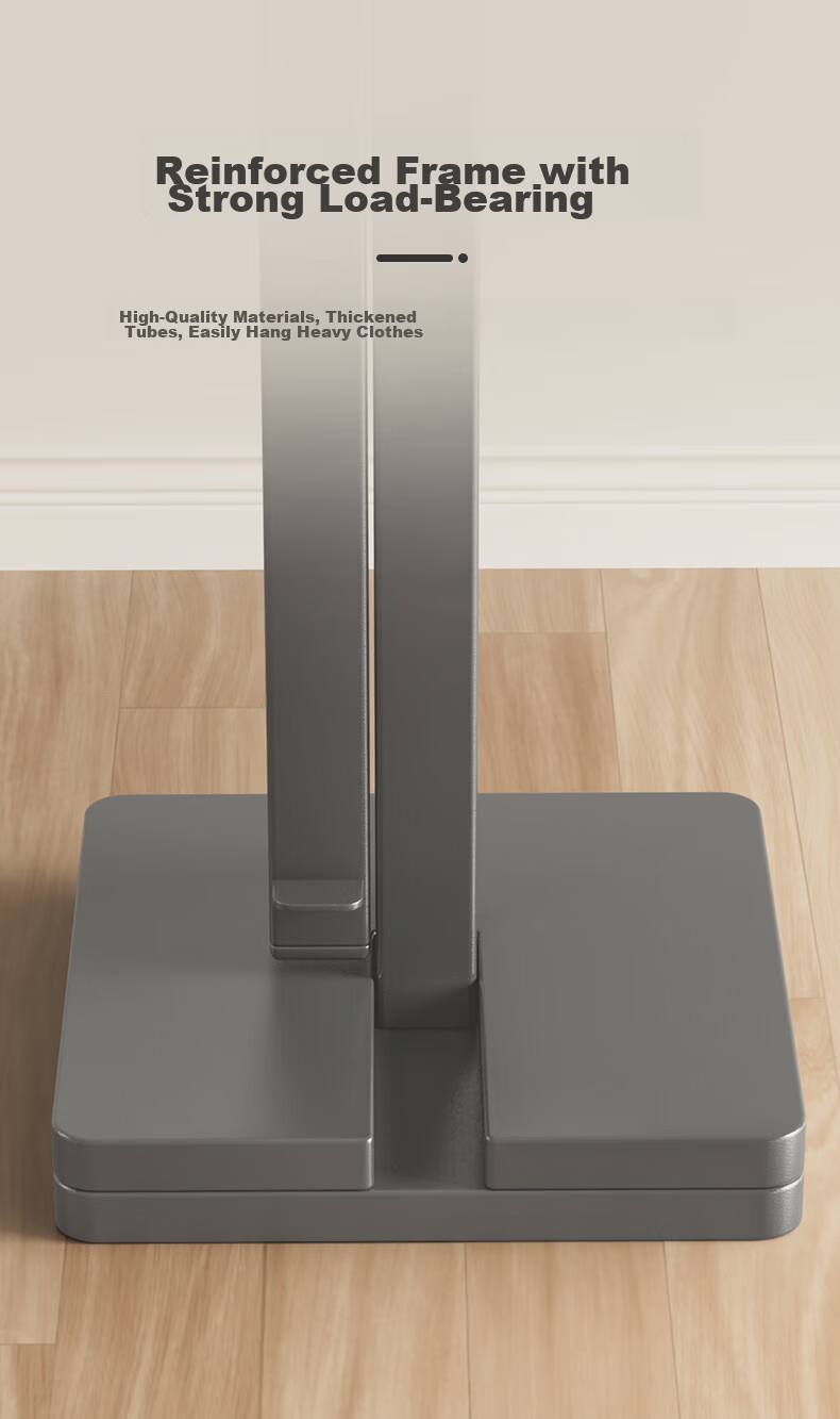 Wenna Floor Standing Clothes Rack Bedroom Coat Hanger Small Space Indoor Drying Rack Simple Hat and Coat Stand 13