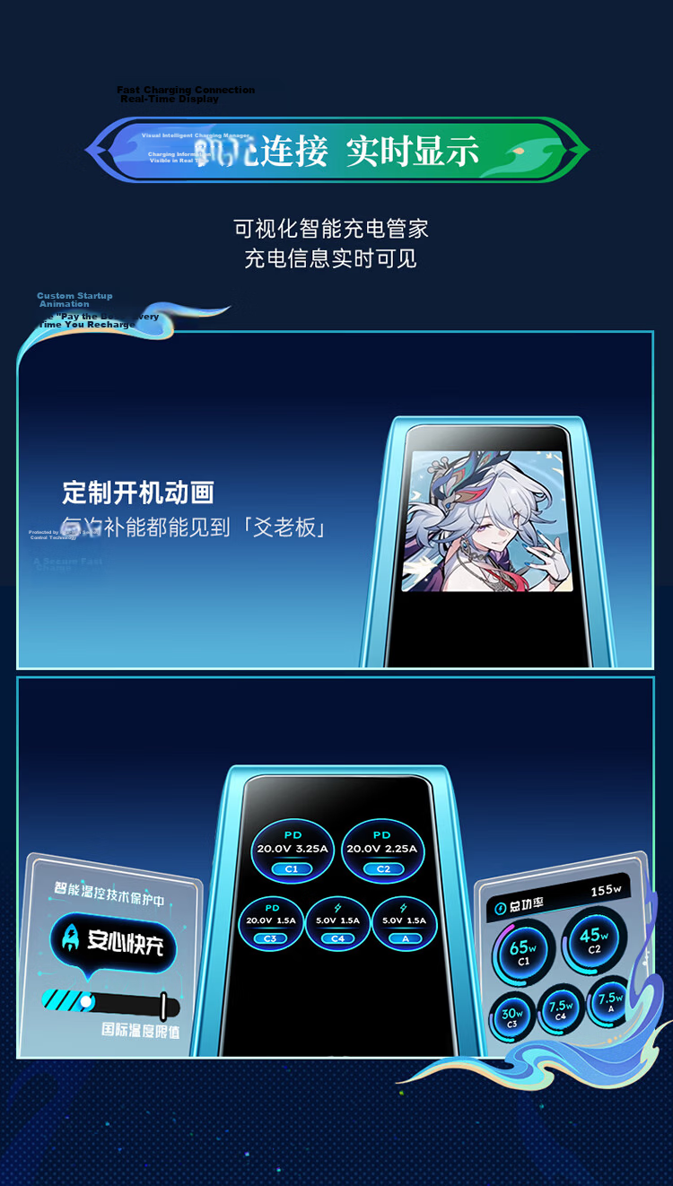 UGREEN × Honkai: Star Rail Yaoguang Limited Edition 45W GaN Charger for Apple 17 Pro Max Fast Charging Head / iPhone 16 iPad 12