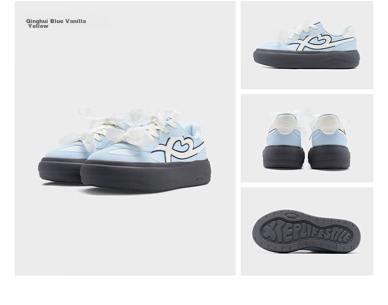 Xtep Wildflower Women's Casual Skate Shoes Summer New Retro German Training Lightweight Sneakers 37