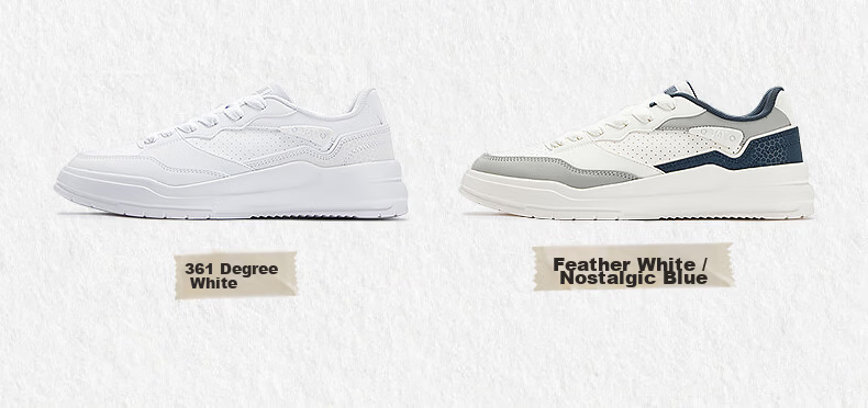 361° Yuhang Casual Men's Shoes Summer Breathable White Thick-Soled Versatile Sports Sneakers Board Shoes Men 672616620-1 7