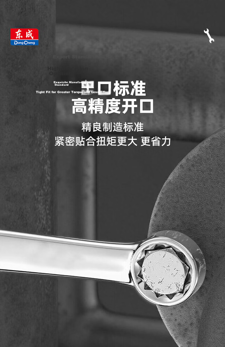 Dongcheng Mirror Double-Use Wrench Plum Blossom Wrench Quick-Use Plum Blossom Double Wrench D051023 23mm 2