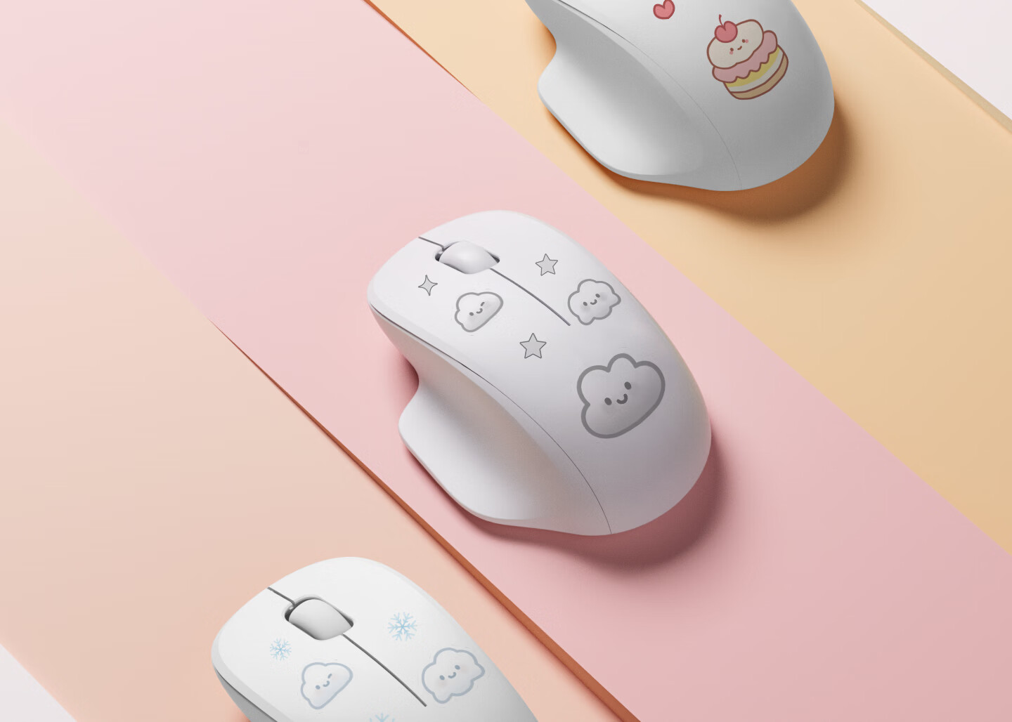 HP Wireless Bluetooth Silent Dual-Mode Cute Design Mouse Office Meeting Drawing Learning Gaming Laptop Ergonomic USB Mouse for Men and Women 2