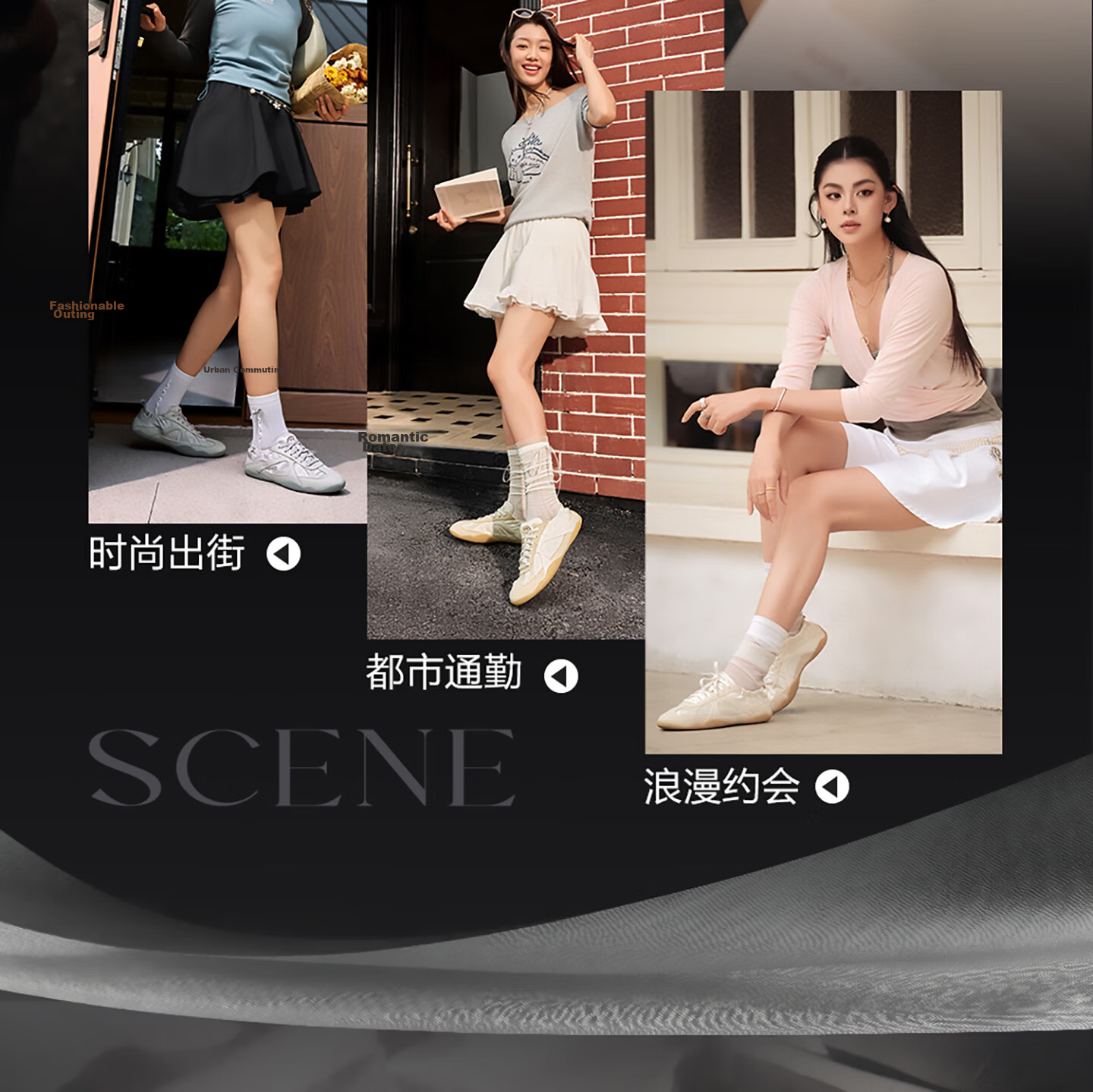 FILA Ballet Shoes Korean Style Sports Luxury Ballet Flats Women's New Football Training Shoes 21
