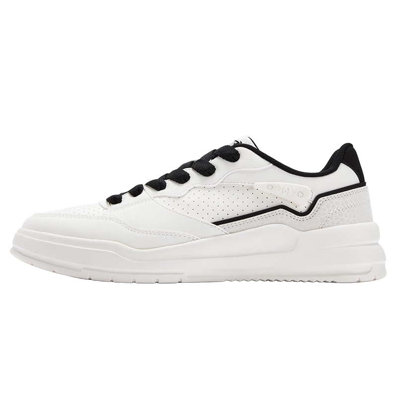 361° Yuhang Casual Men's Shoes Summer Breathable White Thick-Soled Versatile Sports Sneakers Board Shoes Men 672616620-1