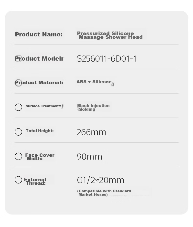 JOMOO Handheld Shower Head High-Pressure Five-Mode One-Button Water Outlet Shower Set with Shower Bracket 16
