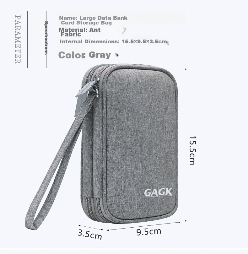 GAGK Corporate Cashier Ukey Waterproof Multi-Compartment USB Drive Storage Bag for 47 USB Drives + 8 Bank Cards 6