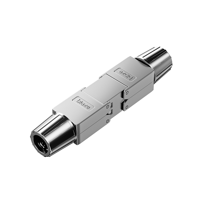 BIAZE CAT6A Shielded Network Cable Extender Adapter RJ45 Network Tool-Free CAT6A Full Shielding Connector, Gigabit Network Module Shielded Cable Coupler 8P8C TT29