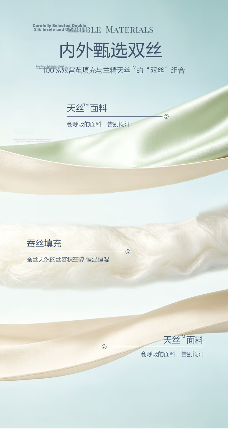 Taihu Snow 100% Mulberry Silk Summer Quilt Tencel Air Conditioning Quilt Washable Summer Blanket Class A Antibacterial Peach Smoke Pink 2*2.3m 3