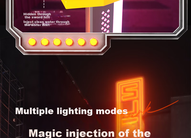 Miaobeile Kids Toy for Boys 3-6 Years Old Spark Light Saber Fire Glow Sword Sci-Fi Laser Sword Birthday Gift for Boys 9