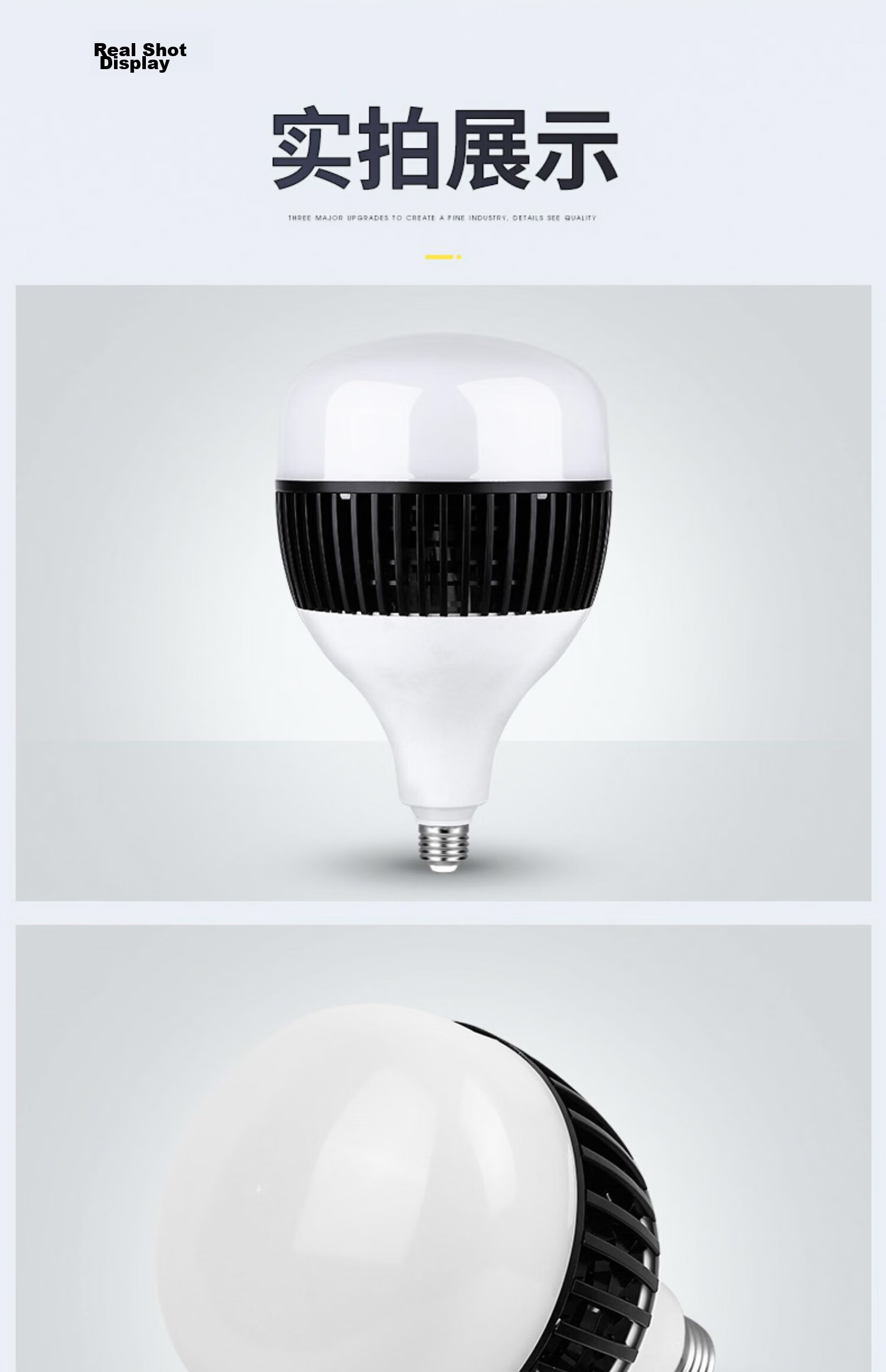 CANMEIJIA LED Bulb Super Bright Energy-Saving High Power Flicker-Free Commercial Lighting Factory Warehouse E27 Screw Base Bulb - 80W 18