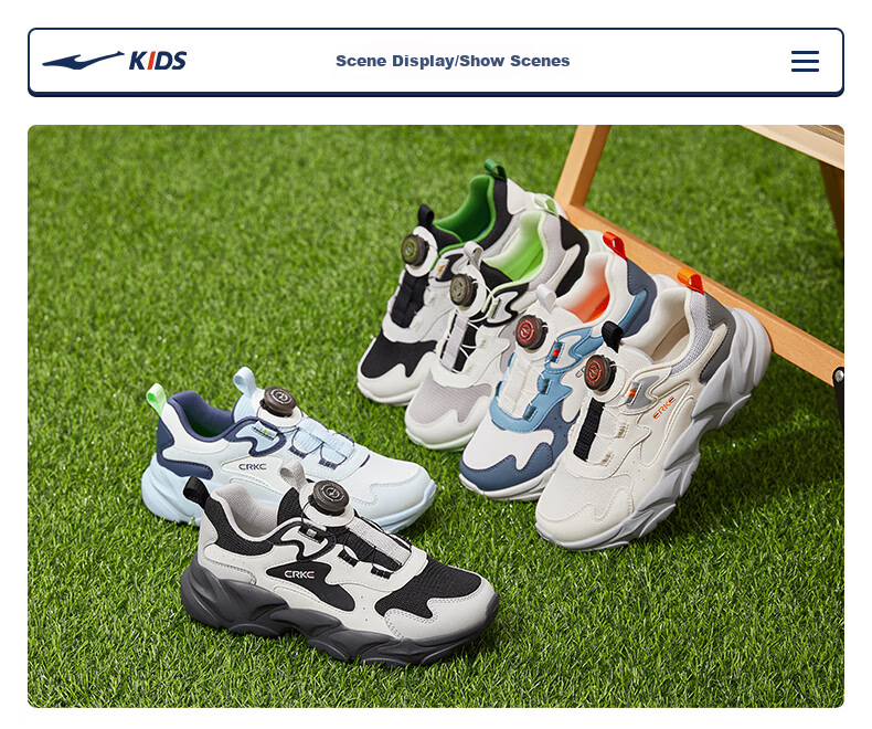 ERKE Kids Casual Shoes Boys and Girls Mesh Breathable Cushioning Running Shoes Microcrystal White/Moonstone Gray/Steel Gray Size 37 34