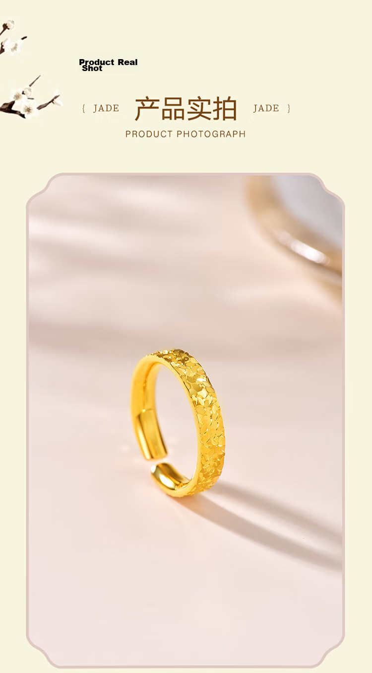 Jinliufu Auspicious Couple Rings Ice-Crystal Sterling Silver Sparkling Open Band Ring Qixi Festival Gift for Girlfriend Mom Wife 7
