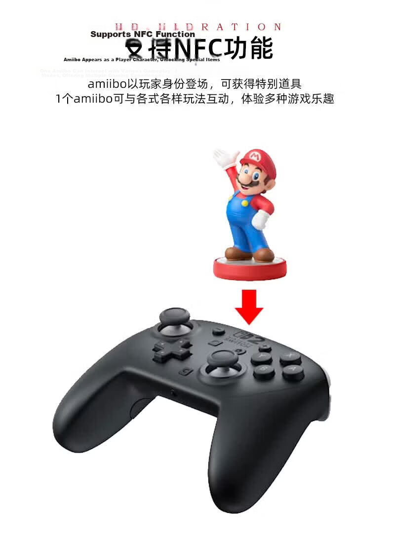 Nintendo Switch Nintendo 2nd Gen Pro Controller Switch 2 Hong Kong Version PRO Controller [2nd Gen Resident Evil 9 Requiem Limited Edition] Bluetooth Controller Accessory 7