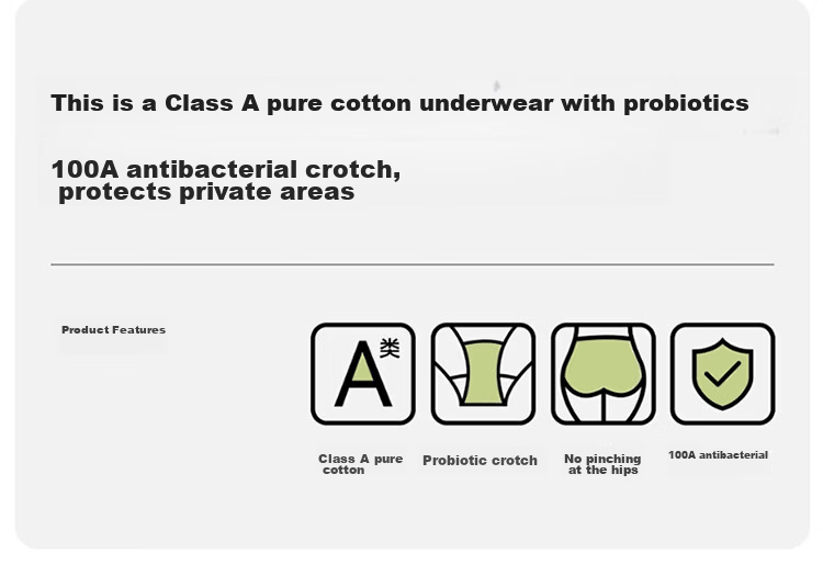 Hodo Red Bean Girls' Cotton Natural Colored Cotton Teen Triangle Underwear 1
