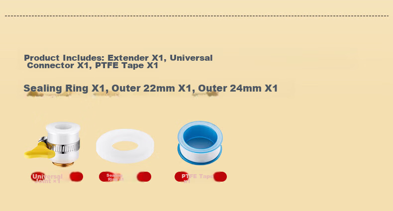 IVORPO Seiko Kitchen Faucet All-Copper Long Extension Booster Aerator Three-Mode Splash-Proof V-Shaped Nozzle 15