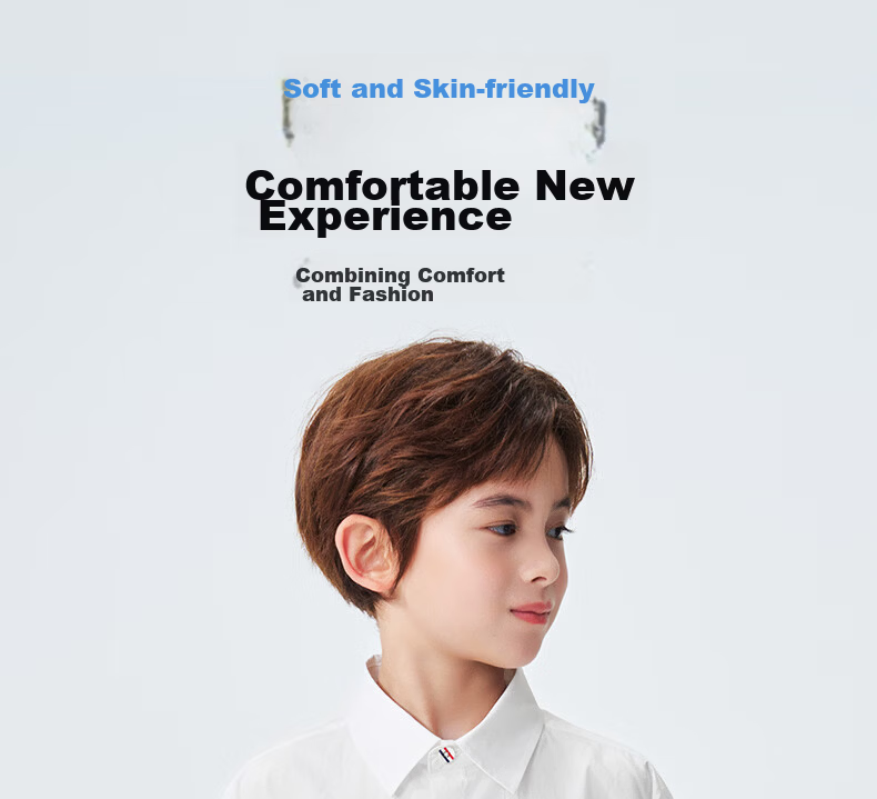 Romon Kids Short Sleeve White Shirt 100% Cotton Boys Pure Cotton School Style Performance Shirt Short Sleeve Shirt Style 1 Size 110 2