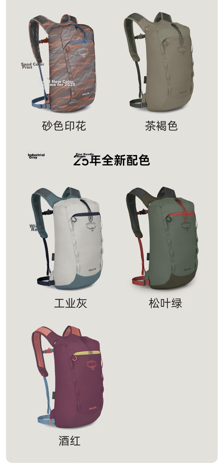 OSPREY Daylite Plus 20L Outdoor Hiking Backpack Mountaineering Travel Commuter School Bag 17