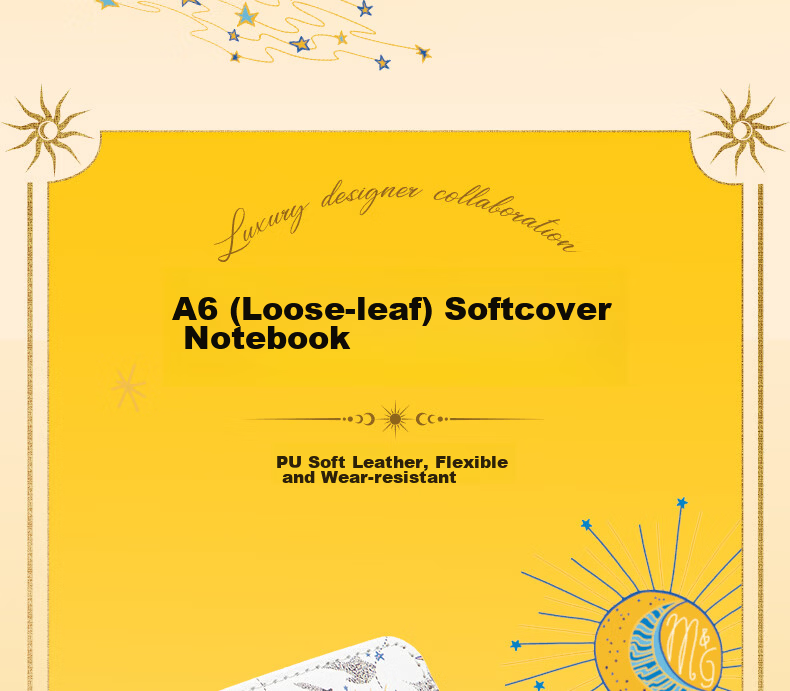M&G 【Cosmic Helper Collaboration】Luxury Designer Co-Branded Notebook Gift Box Stationery Set Student Birthday Gift HAPN2833 7