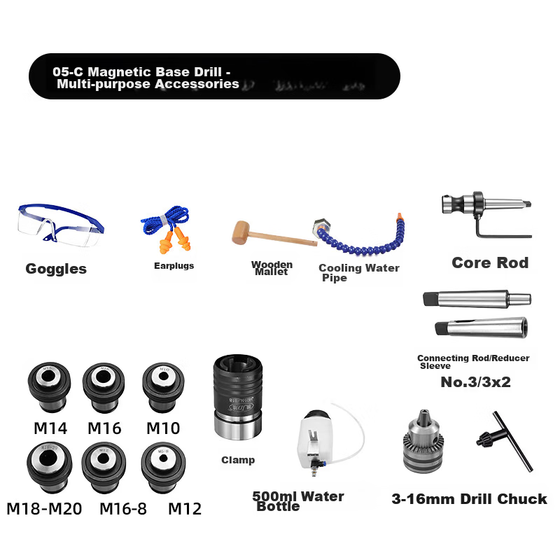 Delixi 05-C Magnetic Drill Multi-Purpose Accessory Kit 1