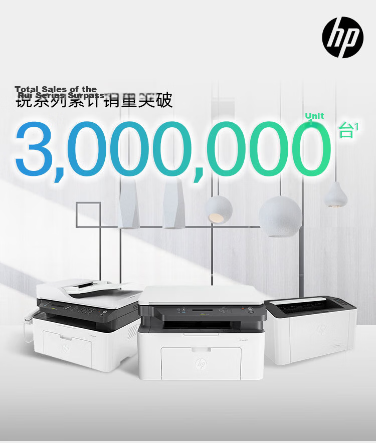HP 1188w Wireless Laser Printer Multifunction Office Business Home Use Copy Scan All-in-One with 1136w + No.1 Store Printing Paper Set 4