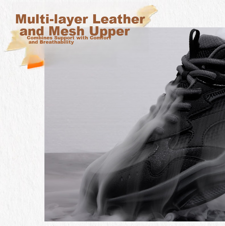 361° Men's Casual Shoes Summer Breathable Lightweight Commuter Sports Retro Versatile Dad Sneakers 672616781-4 9