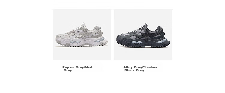 FILAFUSION Fila Trendy Brand [Zhang Hao Same Style] Hard Candy Men's Shoes Black Warrior Thick-soled Height-increasing Dad Sneakers Sports Shoes 3
