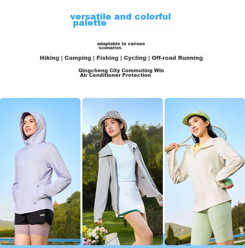 361° Women's Summer Sunscreen Jacket New Sports UV Protection UPF100+ Outdoor Coat 662624608D-7 62