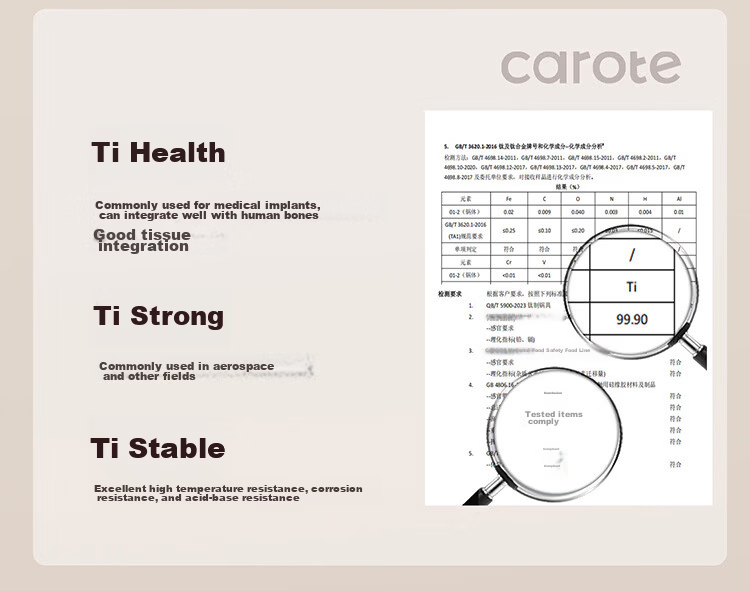 Carrot Pure Titanium Baby Milk Pot Non-Coated Yukihira Pot Infant Small Milk Pot Soup Pot Instant Noodle Pot Integrated 22cm 11