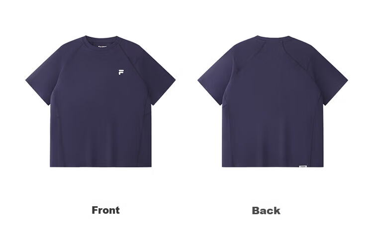 FILA Official Trendy Couple Knitted Dopamine Short Sleeve T-Shirt 26 Summer Quick-Dry Sports Tee 92
