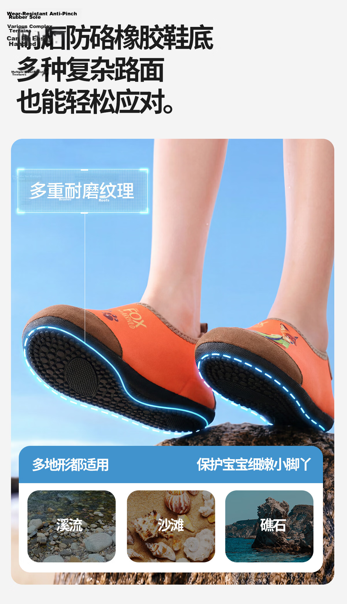 Disney Kids Swimming Beach Shoes Anti-Slip Water Shoes Breathable Tide Pooling Creek Shoes D96900S Blue Judy M 6