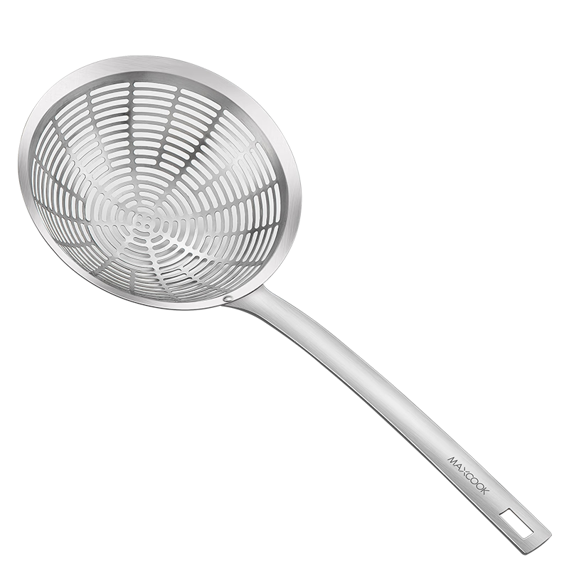 Maxcook All 304 Stainless Steel Strainer And Colander, Fine Mesh Flour Sieve, Hot Pot Skimmer Ladle, 18cm MCCU0437